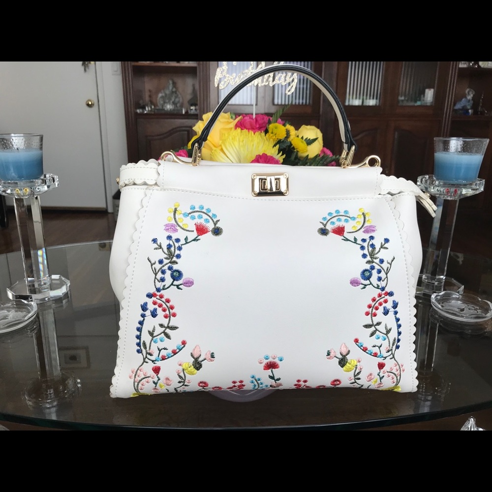 Large Sized Embroidered Sized Tote